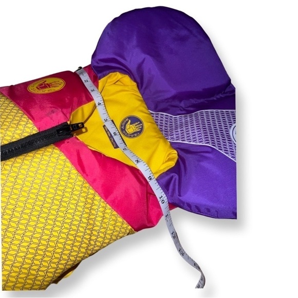 BODY Glove 60 pounds-90 pounds life jacket purple, pink, and yellow - Picture 9 of 15